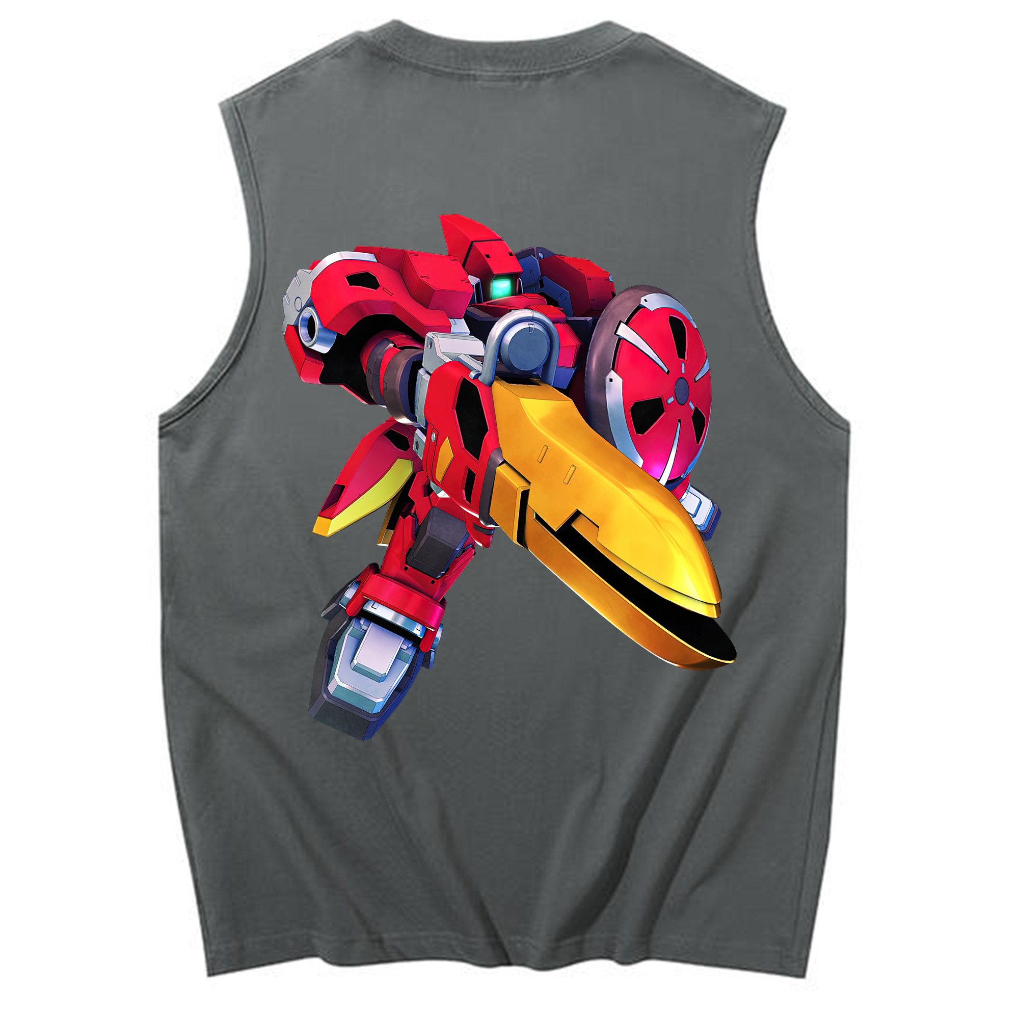 （画像用） 機動戦士ガンダム Mobile Suit Gundam コットン100％タンクトップ（背面プリント）